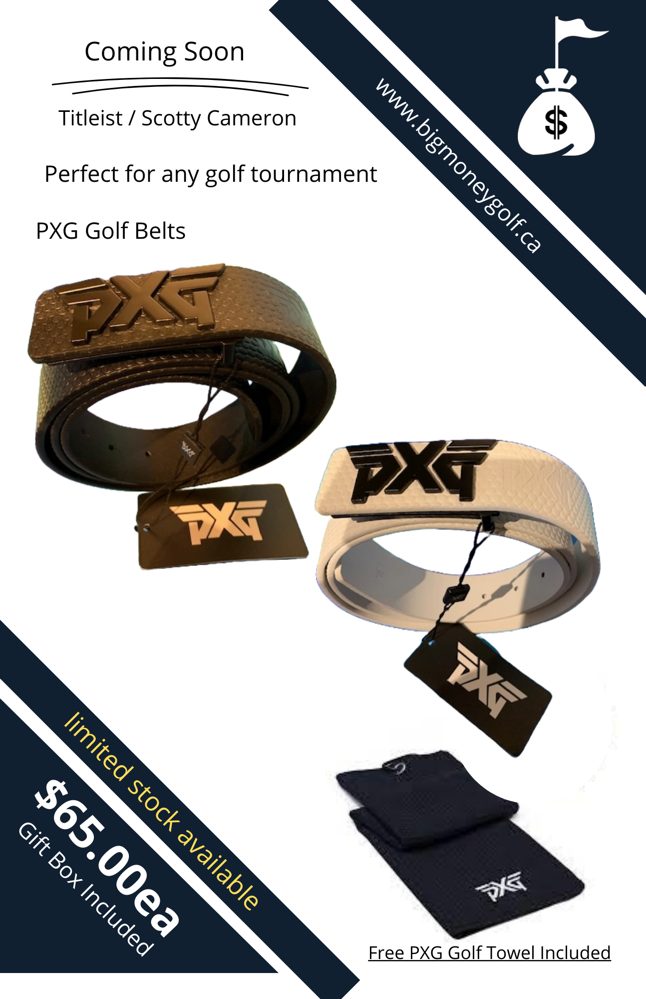 PXG Golf Belt Modern Design