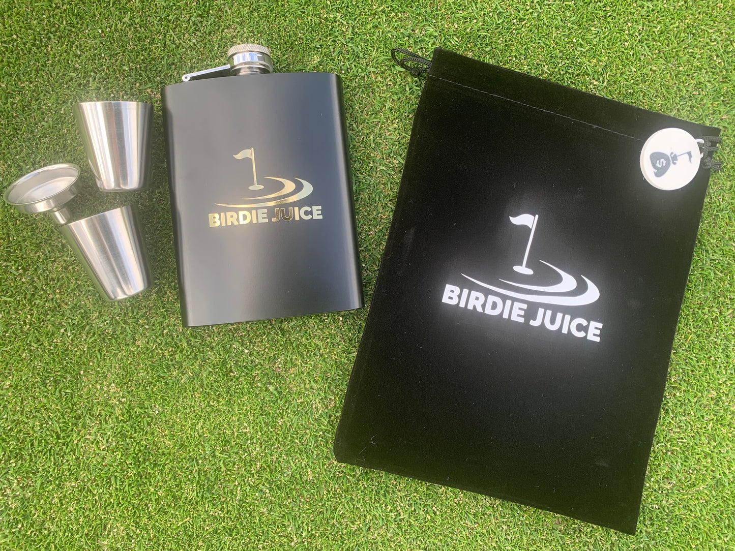 Birdie Juice Golf Flask Gift Set