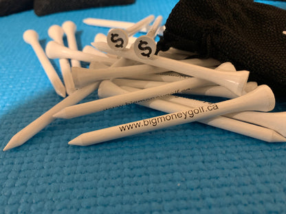 Big Money Golf Tees (25 Pieces)
