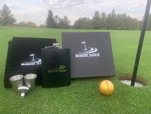 Birdie Juice Golf Flask Gift Set